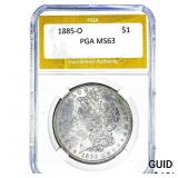 1885-O Morgan Silver Dollar PGA MS63