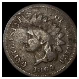 1864 Copper-Nickel Indian Head Cent LIGHTLY CIRCUL