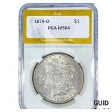 1879-O Morgan Silver Dollar PGA MS64