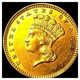 1857 Gold $1 Indian Head Type 3 UNCIRCULATED
