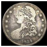 1834 Capped Bust Half Dollar LIGHTLY CIRCULATED