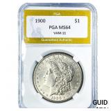 1900 Morgan Silver Dollar PGA MS64 VAM-11