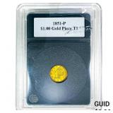 1851-P Type 1 Dollar