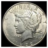 1922-S Silver Peace Dollar UNCIRCULATED