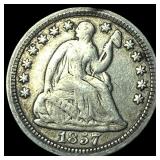 1857-O Silver Half Dime NEARLY UNCIRCULATED