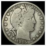 1915 Barber Half Dollar LIGHTLY CIRCULATED