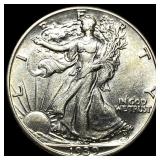 1939-S Silver Walking Liberty Half Dollar UNCIRCUL