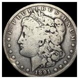 1891-CC Silver Morgan Dollar NICELY CIRCULATED