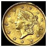 1853-S Gold $1 Liberty Head UNCIRCULATED