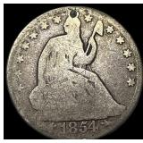 1854-O Silver Seated Liberty Half Dollar NICELY CI