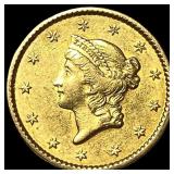 1850-C Gold $1 Liberty Head CHOICE AU