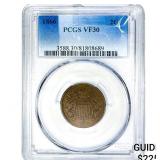1866 2C Shield PCGS VF30