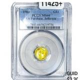 1903 Rare Gold Dollar PCGS MS66