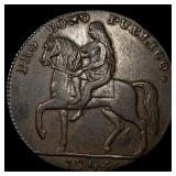 1794 Coventry Halfpenny Token NEARLY UNCIRCULATED