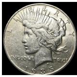 1935 Silver Peace Dollar CLOSELY UNCIRCULATED
