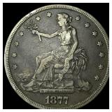 1877-S Silver Trade Dollar NEARLY UNCIRCULATED