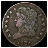 1826 Classic Head Half Cent LIGHTLY CIRCULATED