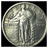 1918 Standing Liberty Silver Quarter CHOICE AU