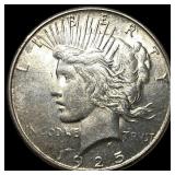 1923-S Silver Peace Dollar CHOICE BU