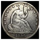 1856 Seated Liberty Half Dollar LIGHTLY CIRCULATED
