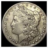 1904-S Silver Morgan Dollar NEARLY UNCIRCULATED