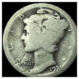 1921 Mercury Dime LIGHTLY CIRCULATED