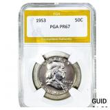 1953 Franklin Half Dollar PGA PR67