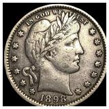 1898 Barber Quarter CLOSELY UNCIRCULATED
