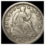 1853 Arrows Seated Liberty Half Dime NEARLY UNCIRC