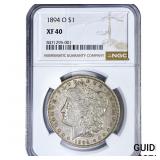 1894-O Morgan Silver Dollar NGC XF40