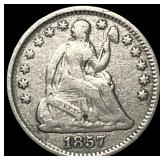 1857 Silver Half Dime LIGHTLY CIRCULATED