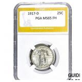 1917-D Standing Liberty Quarter PGA MS65 FH