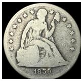 1859-O Silver Seated Liberty Dollar NICELY CIRCULA