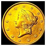 1850 Gold $1 Liberty Head CHOICE AU
