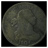1805 Draped Bust Half Cent LIGHTLY CIRCULATED