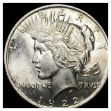 1922 Silver Peace Dollar CHOICE BU