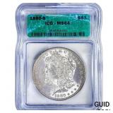 1880-S Morgan Silver Dollar ICG MS64