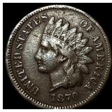 1870 Indian Head Cent NEARLY UNCIRCULATED