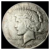 1935-S Silver Peace Dollar LIGHTLY CIRCULATED LIG