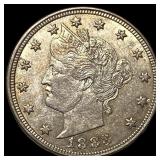 1883 Liberty Head Nickel No Cents CLOSELY UNCIRCUL
