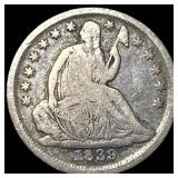 1839-O Silver Seated Liberty Half Dime NICELY CI