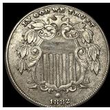 1882 Shield Nickel CLOSELY UNCIRCULATED