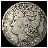 1904-S Silver Morgan Dollar NEARLY UNCIRCULATED