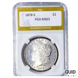 1878-S Morgan Silver Dollar PGA MS63