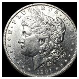 1901-S Silver Morgan Dollar CHOICE AU