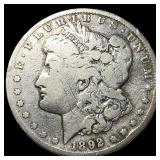1892-CC Silver Morgan Dollar LIGHTLY CIRCULATED