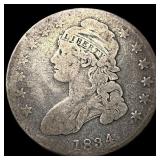 1834 Capped Bust Half Dollar LIGHTLY CIRCULATED