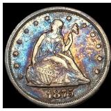 1875-S Silver Twenty Cent Piece CLOSELY UNCIRCULAT