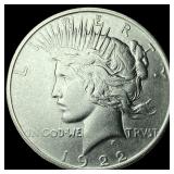 1922-D Silver Peace Dollar CLOSELY UNCIRCULATED