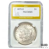 1879-O Morgan Silver Dollar PGA MS65